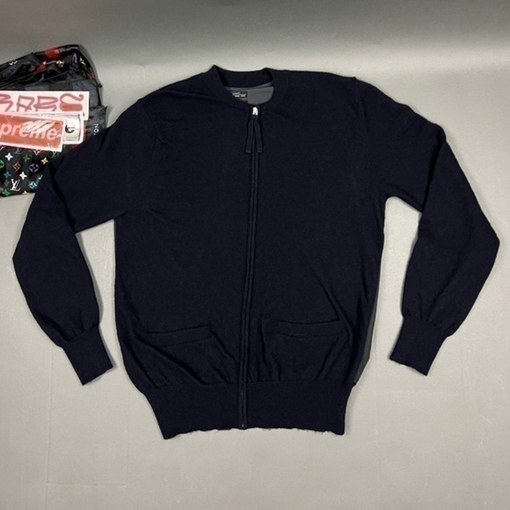 PRESS SAMPLE Allsaints Zip Up Cashmere Bomber Jacket